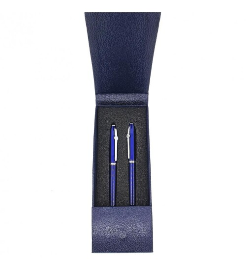 Kişiye Özel VIP Dolma ve Tükenmez Kalem Seti Lacivert 0324