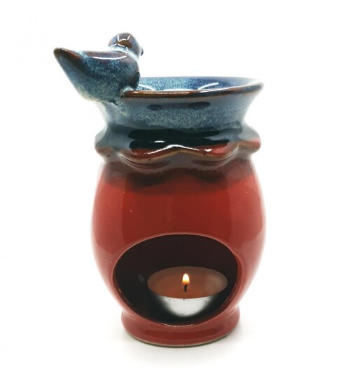 Kuşlu Kırmızı Buhurdanlık