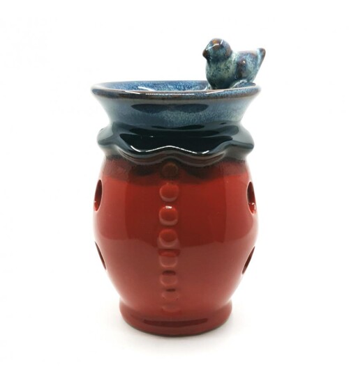 Kuşlu Kırmızı Buhurdanlık