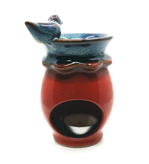 Kuşlu Kırmızı Buhurdanlık