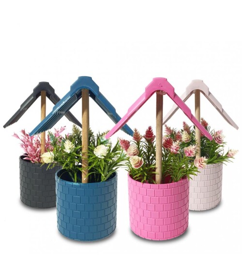 Kuyu Model Saksıda Dekoratif Çiçek