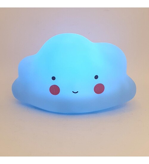 Led Işıklı Gülen Bulut Masa Lambası