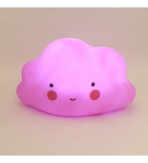 Led Işıklı Gülen Bulut Masa Lambası