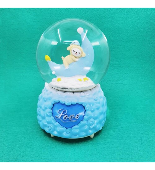 Love Uzay Motorlu Müzikli Kar Küresi