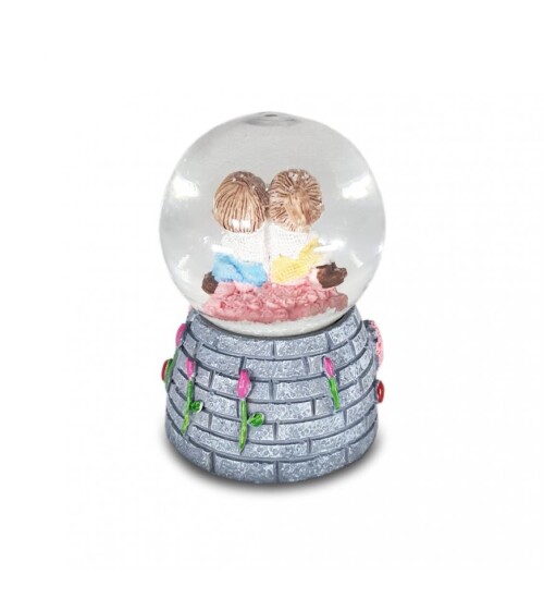 Minik Gri Love Temalı Kar Küresi