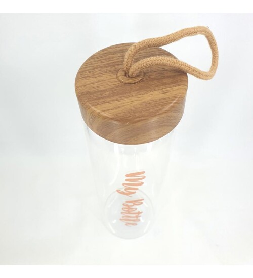 My Bottle 550 ML Gold Kapak Borosilikat Cam Matara