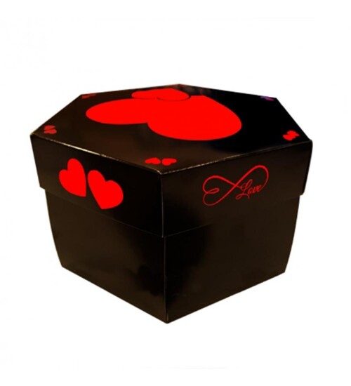 Patlayan Aşk Kutusu 4lü Klasik Siyah