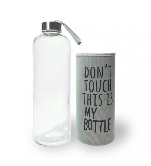 Renkli Kılıflı Cam Matara 1000 ml