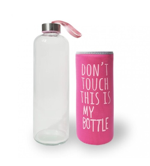 Renkli Kılıflı Cam Matara 1000 ml