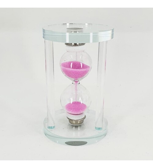 Renkli Kumlu Cam Kum Saati 12x7