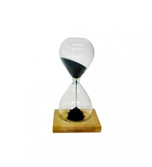 Kum Saati Manyetik Mıknatıslı Ahşap Standlı