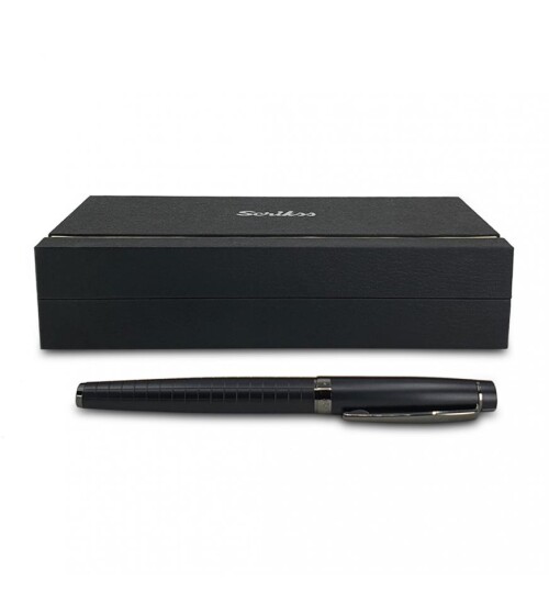 Scrikss Mat Siyah Özel Kutulu Dolma Kalem HK2221