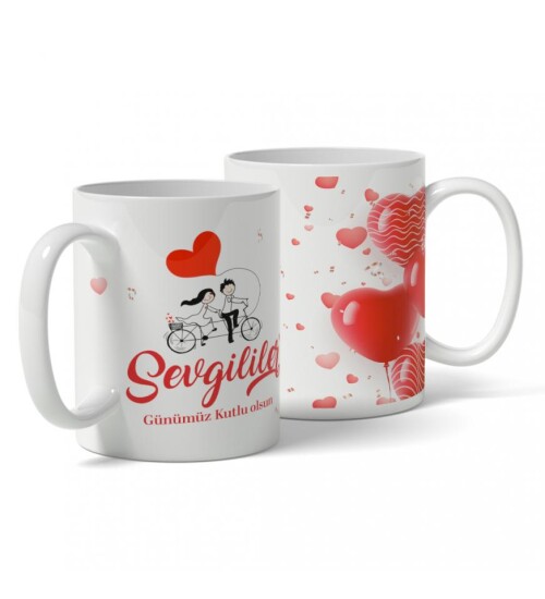 Sevgililer Günümüz Kutlu Olsun Kupa Bardak HK126