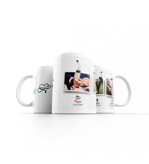 Nişan, Düğün, Bebek Temalı Fotoğraf Baskılı Kupa HK131
