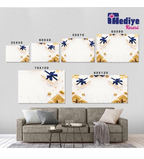 Deniz Kaplumbağası Kanvas Tablo