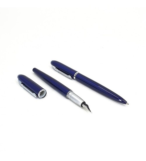 VIP Kalem Seti Dolma ve Tükenmez Kalem Lacivert 0324