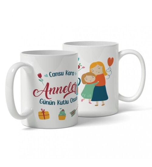 Kişiye Özel Anneler Günü Kupa Bardak HK134