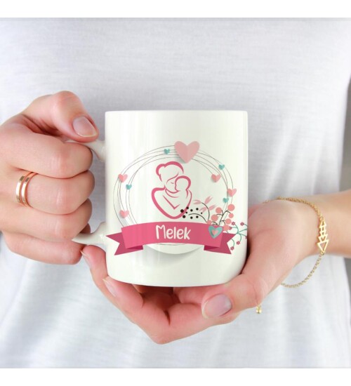 İsme Özel Yılın Annesi Anneler Günü Kupa Bardak HK118