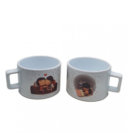 Aşk Hikayesi Ahşap Kutulu Kupa Bardak