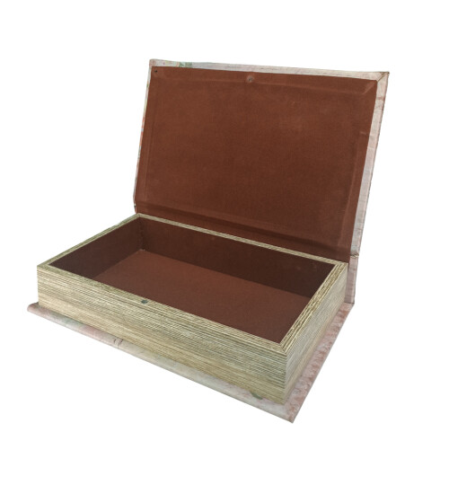 Aynalı, Baykuş ve Kitap Temalı, Dekoratif Ahşap Aksesuar Kutusu HK2895