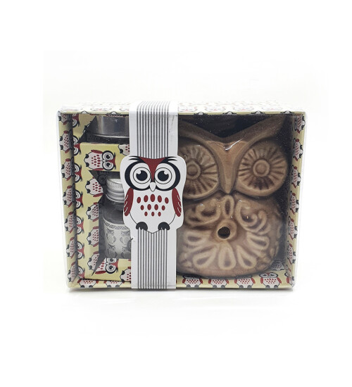 Baykuş Görünümlü Buhurdanlık Set