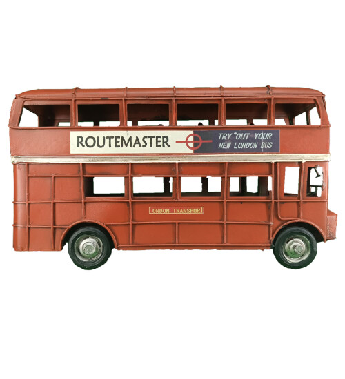 Dekoratif Metal Londra Şehir Otobüsü HK2883