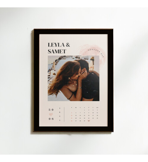 Fotoğraf Baskılı Yapışkanlı Sök Tak Siyah Çerçeve 20x30cm HK5012