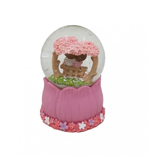 Aşk Mevsimi Renk Değiştiren Işıklı Kar Küresi