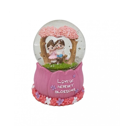 Aşk Mevsimi Renk Değiştiren Işıklı Kar Küresi