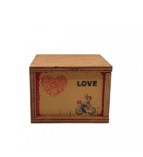 Kalbim Senin Ahşap Kutulu Kupa Bardak