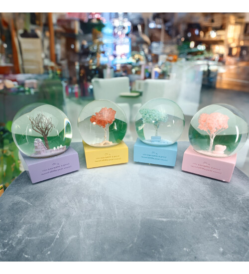 Kar Küresi Dört Mevsim Müzikli ve Işıklı 100cc