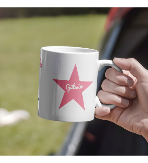 Kişiye Özel Yılbaşı Kış Temalı Baskılı Kupa Bardak HK3757