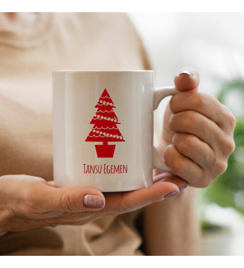 Kişiye Özel Yılbaşı Mutlu Yıllar İsme Özel Baskılı Kupa Bardak HK3765