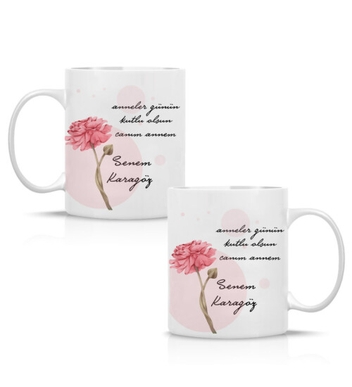 Kişiye Özel Anneler Günü Baskılı Kupa Bardak HK2627