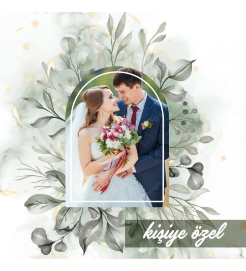 Kişiye Özel İsim ve Foto Baskılı Sevgili Çift Kupa HK2363