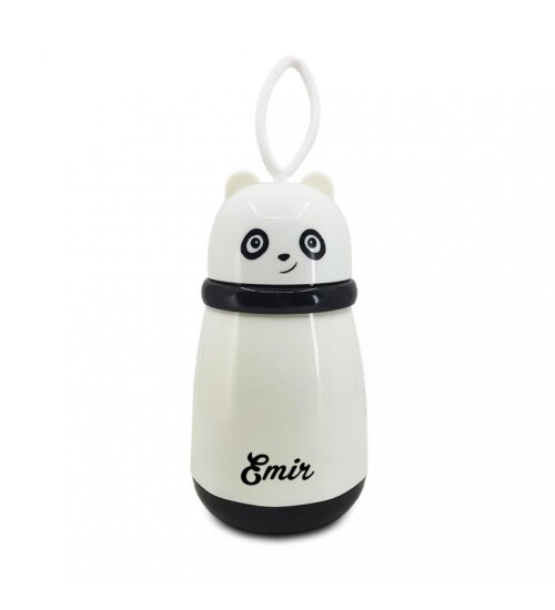 Kişiye Özel Cam Şişe Panda Matara 380 ml