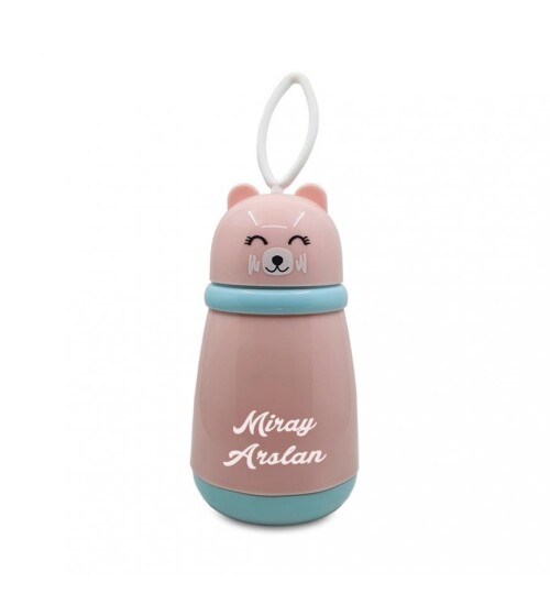 Kişiye Özel Cam Şişe Panda Matara 380 ml