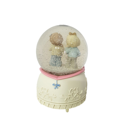 Kişiye Özel Fotoğraf Çerçeveli Best Friends Işıklı Müzikli Otomatik Kar Küresi HK2741