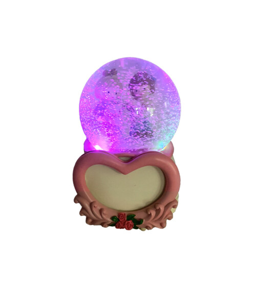 Kişiye Özel Fotoğraf Çerçeveli Best Friends Işıklı Müzikli Otomatik Kar Küresi HK2741