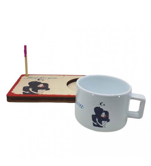 Kişiye Özel Just For You Tek Aşkım Kupalı Notluk (FOTOĞRAF HEDİYELİ)