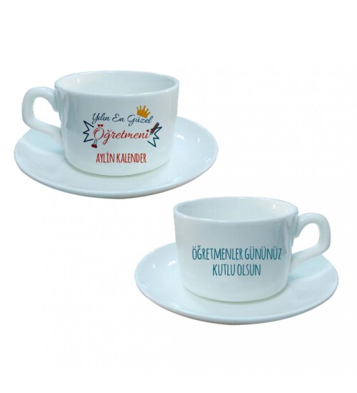 Kişiye Özel Öğretmenler Günü Baskılı Fincan HK2339