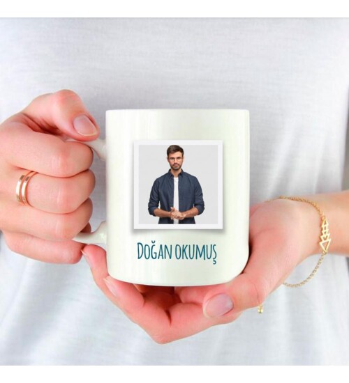 Kişiye Özel Öğretmenler Günü Fotoğraf Baskılı Porselen Beyaz Kupa Bardak HK2343