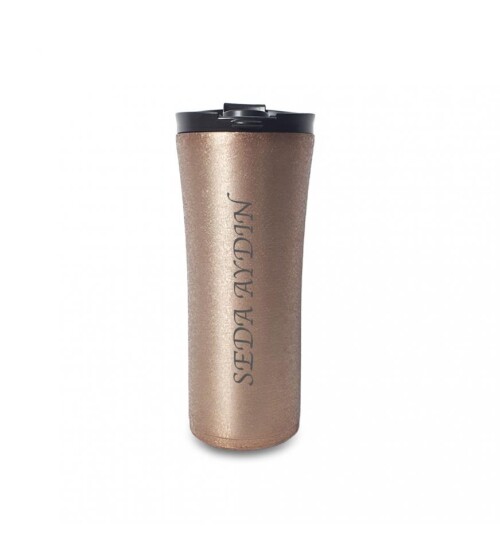 Kişiye Özel Paslanmaz Çelik French Press Termos 500 ML