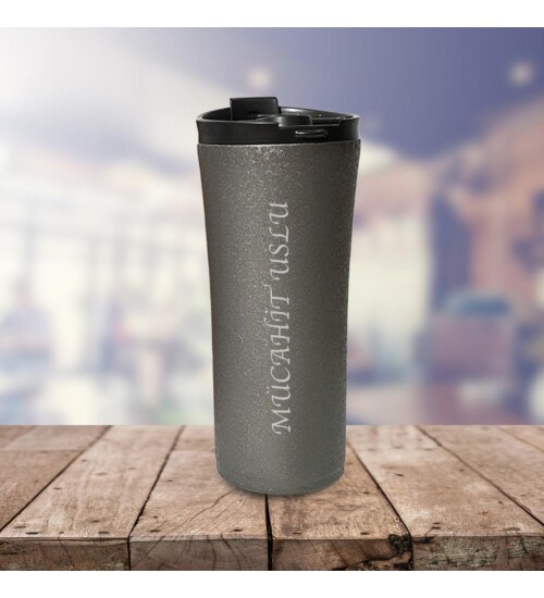 Kişiye Özel Paslanmaz Çelik French Press Termos 500 ML