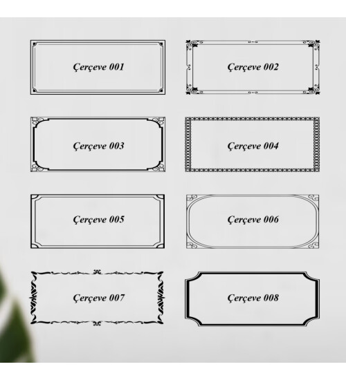 Kristal Cam Masa İsimliği HK2672