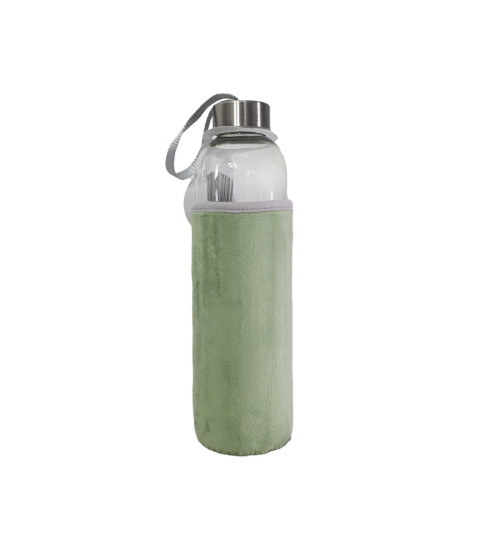 Peluş Kılıflı Cam Matara 750 Ml