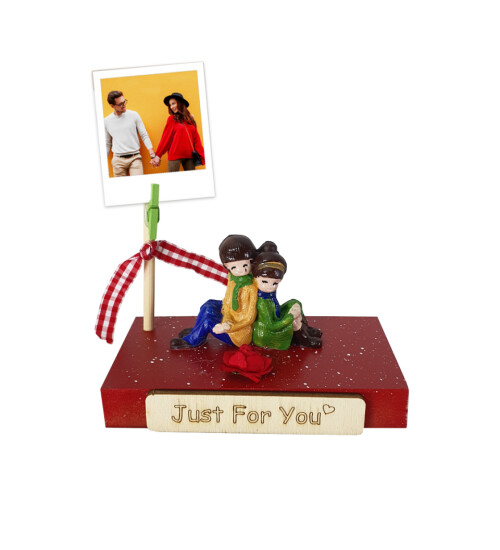 Fotoğraf Hediyeli Sevgili Özel Tasarım Biblolu Notluk Just For You HK2600