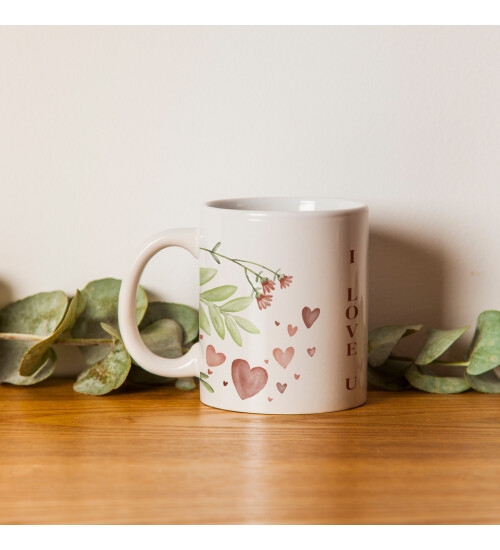 Sevgililer Günü Harf Baskılı Kişiye Özel Kupa Bardak HK5010