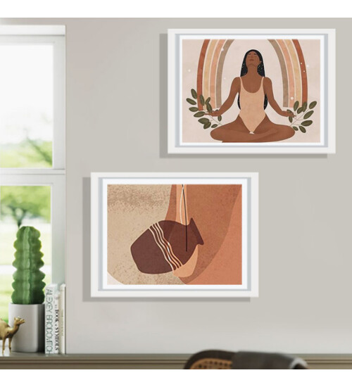 Yapışkanlı Sök Tak Beyaz 2li Çerçeve 20x30cm (FOTOĞRAF BASKILI)