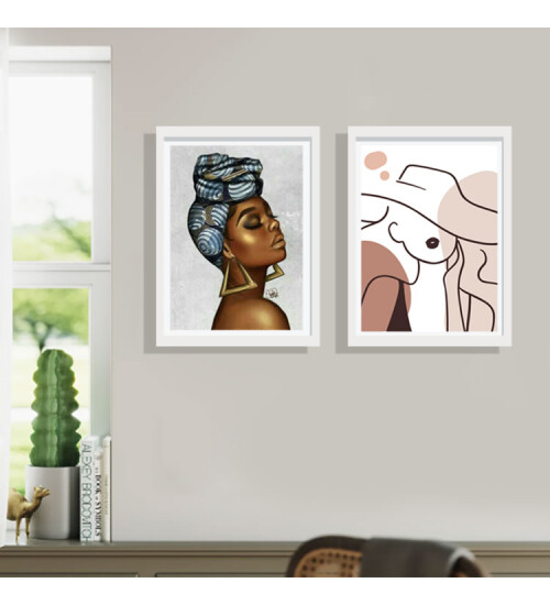 Yapışkanlı Sök Tak Beyaz 2li Çerçeve 20x30cm (FOTOĞRAF BASKILI)